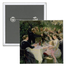 Hip Hip Hurrah! Artists' Party at Skagen, 1888 Buttons