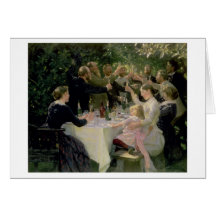 Hip Hip Hurrah! Artists' Party at Skagen, 1888 Cards