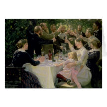 Hip Hip Hurrah! Artists' Party at Skagen, 1888 Card