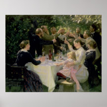 Hip Hip Hurrah! Artists' Party at Skagen, 1888 Poster