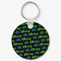 Hip-Hop B-Boy Keychain by markmurphycreative Hip-Hop B-Boy Keychain