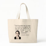 hip-hop Barack Obama quote bag