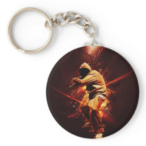 hiphop, music, keychains, breakdance, urban, dance, iphone4, rap, fire, light, breakdancer, street, dancer, key, Keychain with custom graphic design