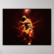 urban, music, hip hop, funny, fantasy, fire, break, dancer, breakdance, rap, cool, old school, musical, street, posters, original, fun, unique, art, Poster with custom graphic design