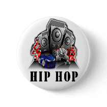 Hip Hop Button by crazycoolmusic Hip Hop Button