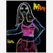 Hip hop chick