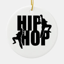 Hip Hop Dance Girls Text Design Ornament
