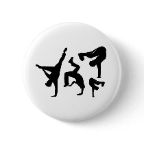 hip hop dancer pinback buttons