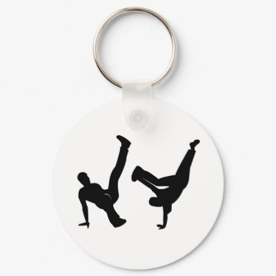 hip hop dancer key chains by kiddee