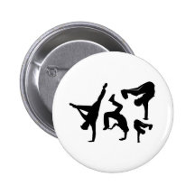 hip hop dancer pinback buttons