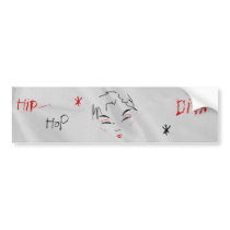 Hip-Hop Diva I Bumper Sticker bumper stickers by MusicStars Hip-Hop Diva I Bumper Sticker bumper stickers
