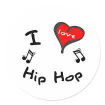 Hip Hop Gifts - I Heart Hip Hop stickers by iheartstyle Hip Hop Gifts - I Heart Hip Hop stickers