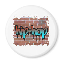 hip hop graffiti  design fridge magnets