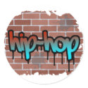 hip hop graffiti  design  stickers