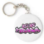 Hip Hop Heads (pink) keychains