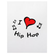 Hip Hop I Heart-Love Gift Letterhead Design