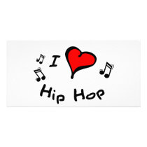 Hip Hop I Heart-Love Gift photo cards by danceteeshirts Hip Hop I Heart-Love Gift photo cards
