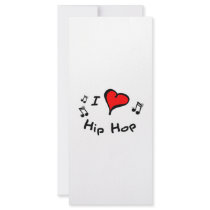 Hip Hop I Heart-Love Gift rack cards
