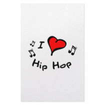 Hip Hop I Heart-Love Gift stationery