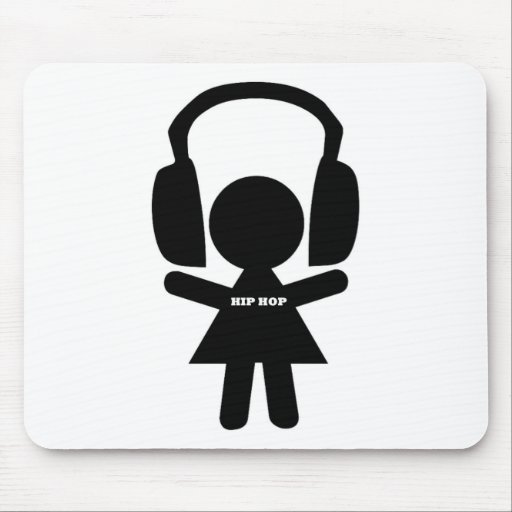 Hip Hop Music, Headphones, Hip-Hop Love Mousepads