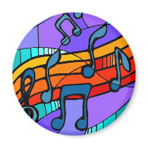 Hip Hop Music Magnet