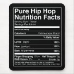 Hip Hop Nutrition Facts Mouse Pad