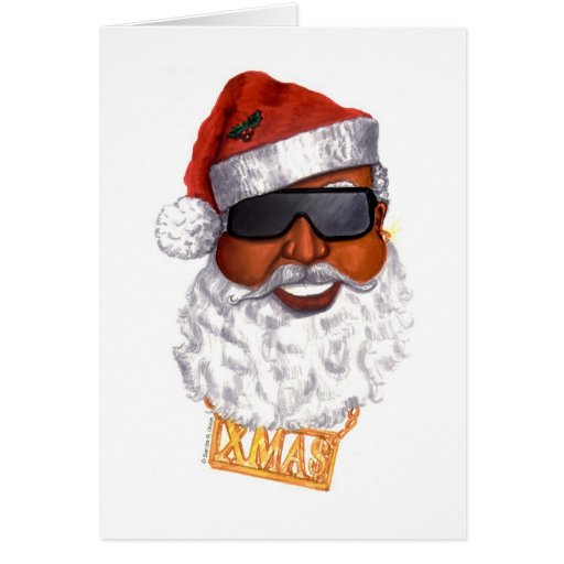 hip hop santa greeting card zazzle hip hop santa greeting card zazzle