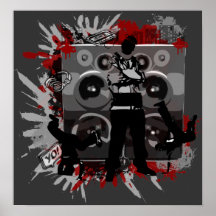 Hip Hop Speakers Print