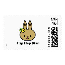 Hip hop star baby t-shirt postage stamp