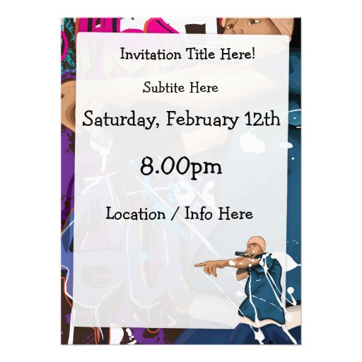 Hip Hop Star Personalized Announcement