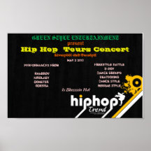 Hip Hop  Tours Concert Posters