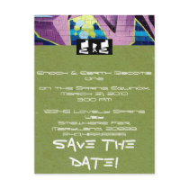 Hip-Hop Wedding Invitation postcards