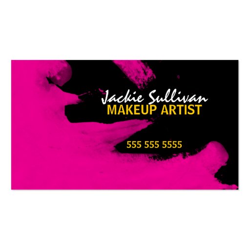 Hip Makeup Artist Business Cards