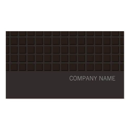 Hip Modern Square Business Card (front side)