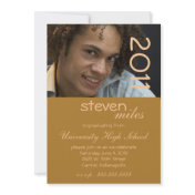 Hip Mustard Graduation Party invitation