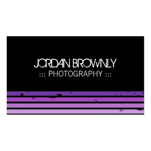 Hip Photographer Business Cards (front side)