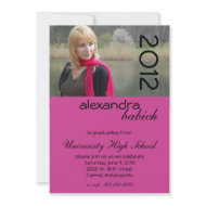 Hip Pink Graduation Party invitation invitation