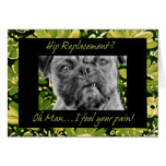 Hip Replacement Surgery Get Well Card Funny Dog