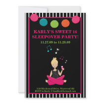 HIP RETRO MODERN Sassy Girl Birthday invitations by allpetscherished HIP RETRO MODERN Sassy Girl Birthday invitations