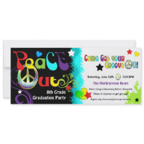 Hip Retro 'N Groovy Party Invitation