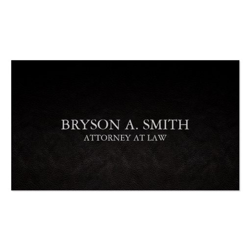 Hip & Urban Attorney Law & Justice Business Cards (back side)
