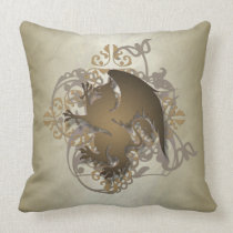 Hip Urban Fantasy Gold Griffin Pillow