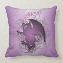 Hip Urban Fantasy Pink Griffin Pillow