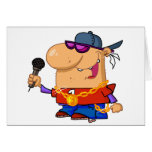 HipHop Singer Greeting Card
