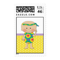 Hippie Baby Postage Stamps