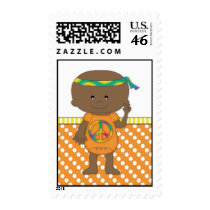 Hippie Baby Postage Stamps