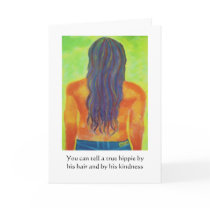 Hippie Birthday Card cards