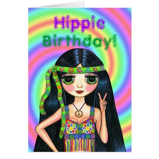 Cute Printable Hippie Coloring Pages