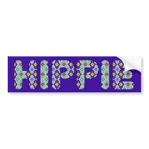 HIPPIE bumper stickers by popculture_t_shirts HIPPIE bumper stickers
