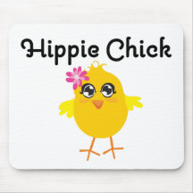Hippie Chick 1 Mouse Mats